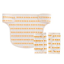 해피코튼 오가닉 안심 아기띠침받이(똑딱이)+가슴침받이 세트 (포토후기이벤트) 아기띠침받이, 여우야