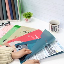 L홀더 캐릭터 10매 A4 홀더 바인더 L자 화일 문서 파일, A.애니멀 랜덤