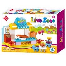 스모네오 레고 듀플로 통큰 블럭 호환 빵가게 55003 레고호환블록