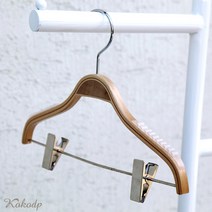코코디피 아동 어린이 원목 우드 나무 논슬립 한벌 옷걸이 옷가게 소품 옷거리, 10개묶음, 1개