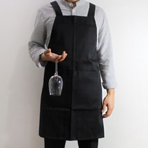 [바리스타 앞치마 베이직 블랙]//국내산/카페앞치마/레스토랑앞치마/식당앞치마/호텔앞치마/바텐더앞치마/커피용품/바용품