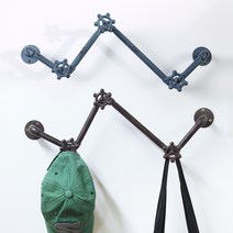 이모션널 인더스트리얼 파이프 벽 옷걸이(후크), 블루, 999개