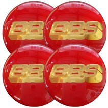 카포카 차량용 휠캡 휠스티커 56mm 65mm 4개1세트 (차량한대분), 65mm BBS RED, 4개