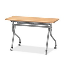 와이디 Y형 접이식 연수용 테이블 회의 책상, (가림판무)1200x450_월넛(YW1106-3-WN)