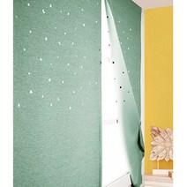 디자인갤러리 찍찍이로 붙이는 별펀칭 암막커튼