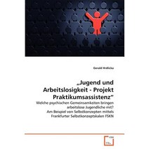 Jugend Und Arbeitslosigkeit - Projekt Praktikumsassistenz, VDM Verlag
