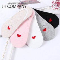 JH컴퍼니 여성용 하트 덧신 JH001 (10켤레)