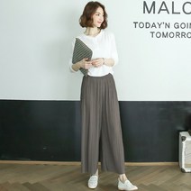 비앤비 오버핏와이드팬츠 바지 주름바지