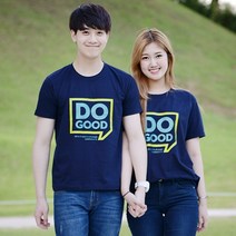 교회단체티- 쉼표 DO GOOD 여름성경학교 주일학교 교사 아동 교회티셔츠