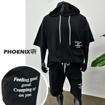 (빅피닉스)남자 빅사이즈 good 절개 반바지