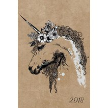 2018: Diary Journal Student Planner - Wo2p Week on 2 Pages A5 Sketched Unicorn Cover Paperback, Createspace Independent Publishing Platform