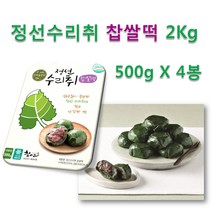 정나눔 수리취떡 냉동 찹쌀떡, 600g, 4봉