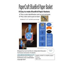 Papercraft Bluebird Paper Basket: Papercraft Bluebird Paper Basket Paperback, Createspace Independent Publishing Platform