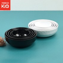 신한식볼 흑스톤 백스톤 대접 면기 멜라민 DS-6640, 신한식볼 흑스톤 DS-6641