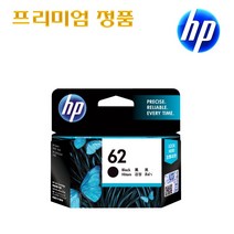HP ENVY5640 5644 5660 7640 OfficeJet5740 프리미엄정품잉크, 정품검정잉크_No.62 BK, 1개