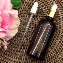새로핸즈 스포이드 유리병 아로마 오일병 갈색 용기 100ml, 2.스포이드골드캡만(100ml) 1개