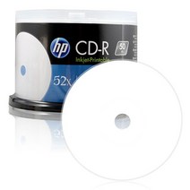 HP CD-R 52x 700MB 잉크젯 프린터블 케익 50p