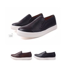 브로그맨남자슬립온 남성 브랜드 가죽 뱀피 3cm
