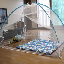 SUNSHINE 원터치 모기장텐트 1~2인용_단문형 텐트형모기장, 블루