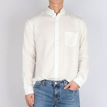 롤업진 여름 린넨 셔츠 차이나카라 3color
