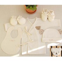 바바오가닉 곰돌이 5종 오가닉 신생아 diy 출산 세트
