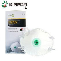 에버그린 방진마스크 크린탑 C270V-1곽(20개입), 1박스, 20개