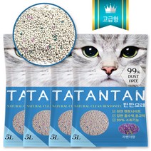 하늘정원 탄탄 고양이모래(5L)_마대포장, 5L, 4포