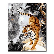 캔버스페인팅 나만의 명화그리기, A06_맹호하산