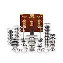 스테인레스 제기세트 48P + 왕관 제기함, 1box, 상세페이지 참조