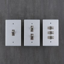 VONO 빈티지 알루미늄 토글스위치 3종, 3구