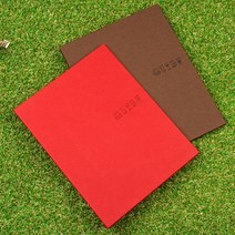 DESIGN13651 친환경 데님고급메뉴판 메뉴북 바인더 A4 외사이즈, 250x320(A4) - 브라운, 1개