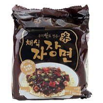 우리쌀 채식자장면 105g 12봉 즉석식품/조리식품/라면/즉석밥, 단일 총 수량, 단일 총 수량