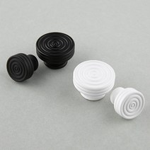 나이테 손잡이(2종 규격선택), 대-흑색-45mm[4.5cm]