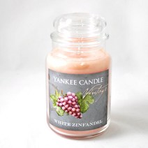 양키캔들 라지자 캔들 WHITE ZINFANDEL 워머 향초 아로마
