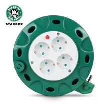 러그 4구 전기 리드선 원형 멀티탭 디자인멀티탭 전선형, 1개, 5m