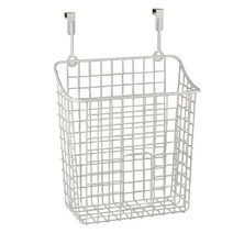 스펙트럼 그리드 오버 더 캐비닛 리사이클링 백 보관함 화이트 높이 38.1 x 너비 26 x 깊이 16.5cm, 1개