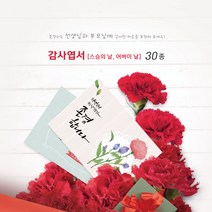 모두카피 감사엽서 스승의날 어버이날 카네이션 봉투포함 20장set TH-01, 10(20장)