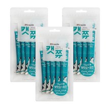 미라클 캣쮸 액상 고양이간식 게맛살&치킨맛 3개, 단품