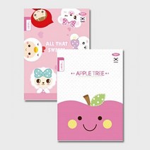 경원상사 초등 단면 그림일기장 노트, 여아용, 10권