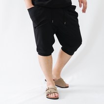 베어릭 빅사이즈 bBeH 총알 엠보 허리밴딩 스판 배기 바지 긴바지