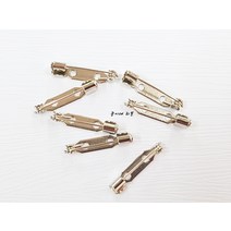 14개) 일자 브롯치핀/브로치/일자핀/일자뱃지/일자공핀/옷핀/코사지핀, 3cm 10개, 14개