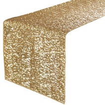Fab Findz 데코레이티브 세퀸 테이블 러너, Gold