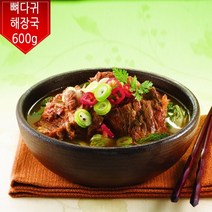 고향식품 고향 뼈다귀해장국 600g 즉석국 (냉동), 1개