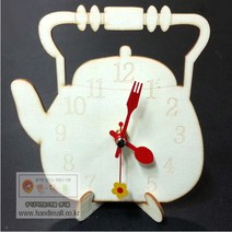핸디몰 시계만들기재료(무브먼트 바늘 시계판)부속모음, 주전자 시계판