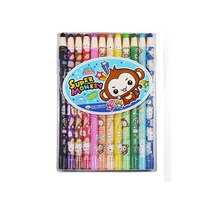 보성 12색 다이아몬드 색연필 종이말이 슈퍼멍키