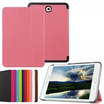 갤럭시탭S2 8.0 SM-T710 T713 T715 스마트북커버케이스, 핑크