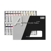 알파 실버라벨 아크릴 물감 24색 20ml