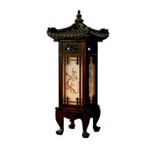 9deco 전통공예 인테리어등, 매화문양 사각용 기와등 소(21*21*48cm)