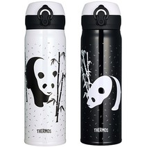 써모스 진공단열 휴대용 텀블러 JNL-502K, 팬더블랙(PBK), 500ml