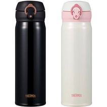 THERMOS 일본 써모스 진공 텀블러 JNL-502K 500ml 보온병 B W, 화이트
